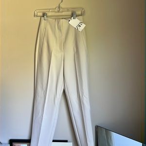 Zara high waisted pleated trousers